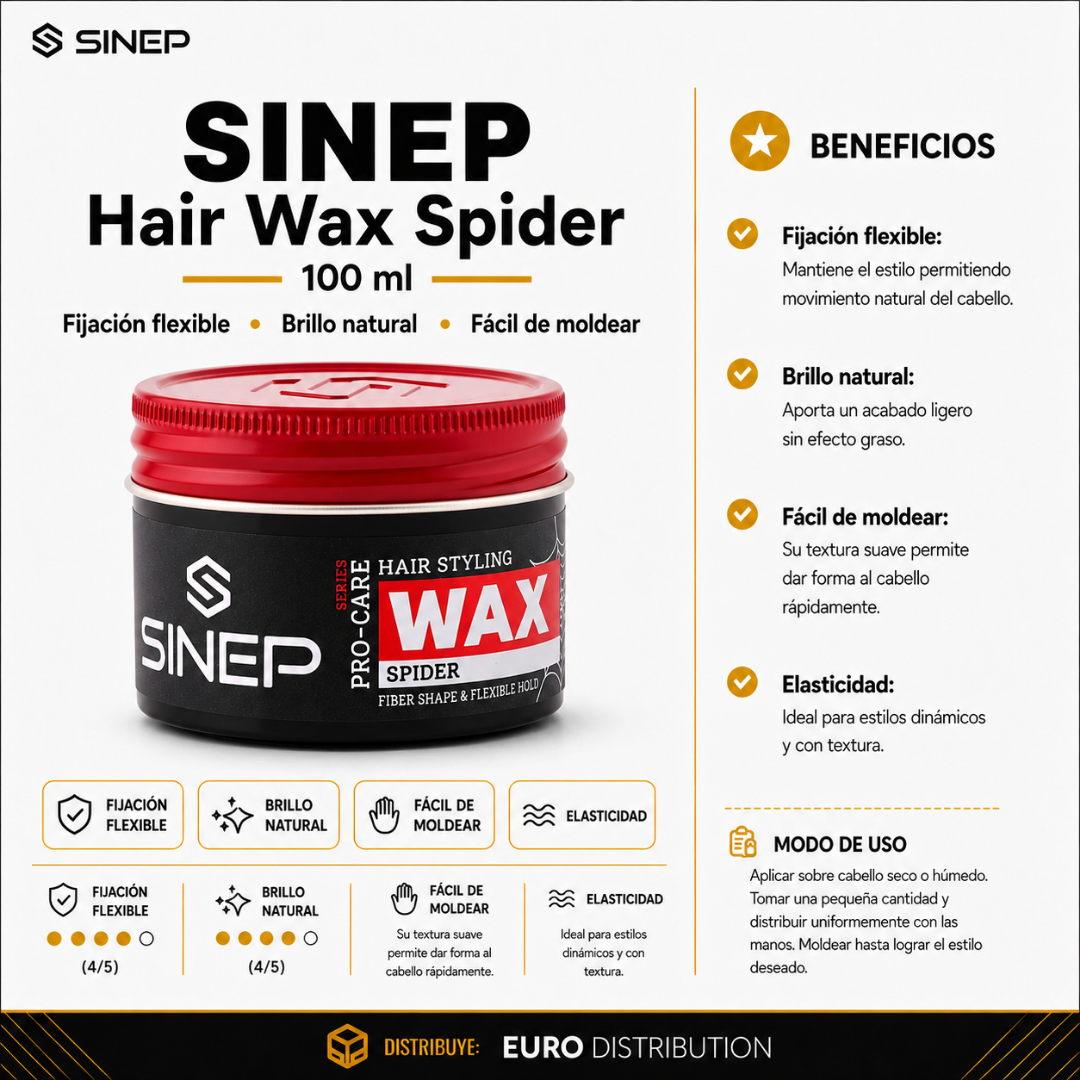 POMADA SPIDER WAX - SINEP 100ML