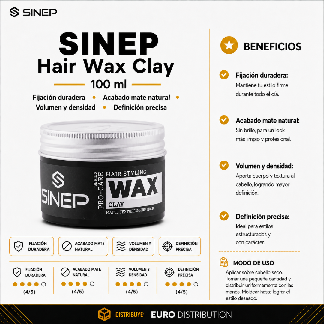 POMADA CLAY WAX - SINEP 100ML