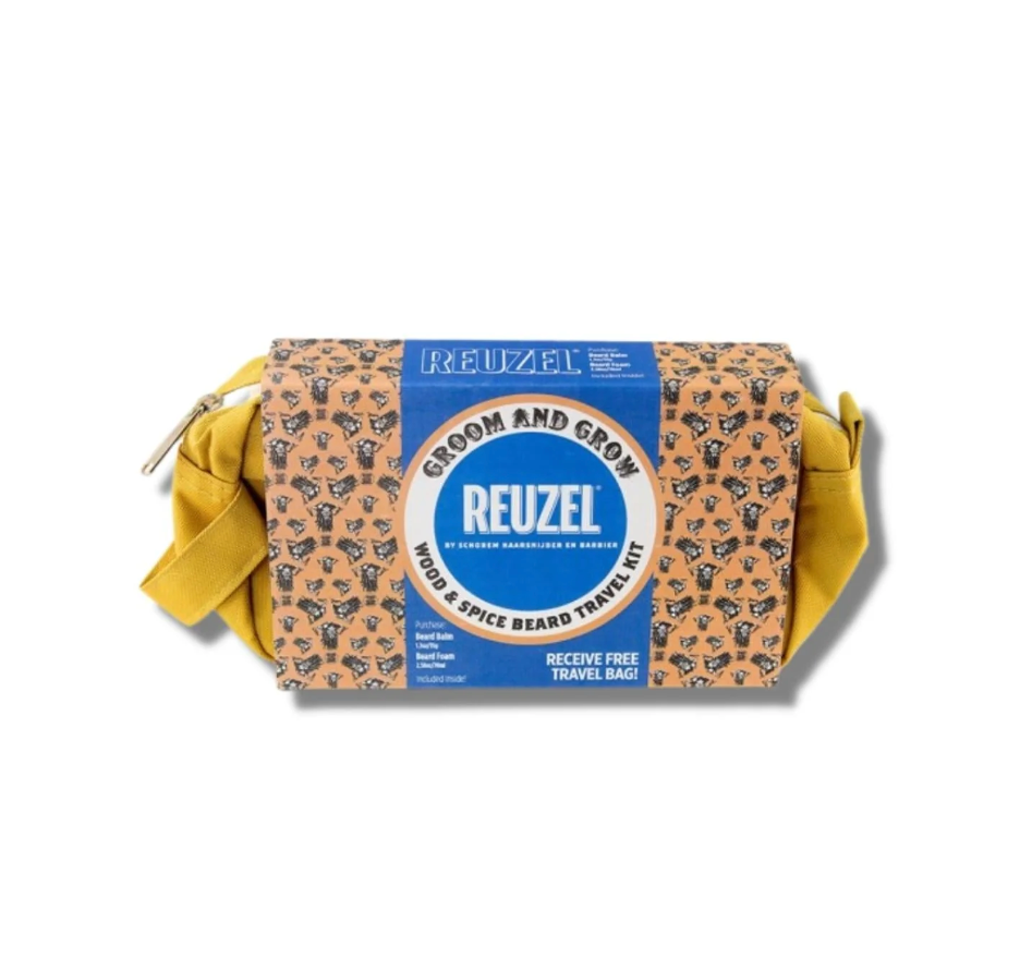 Estuche Reuzel Espuma para Hidratar Barba 70ML + Balsamo para Barba 35GR Wood and Spices