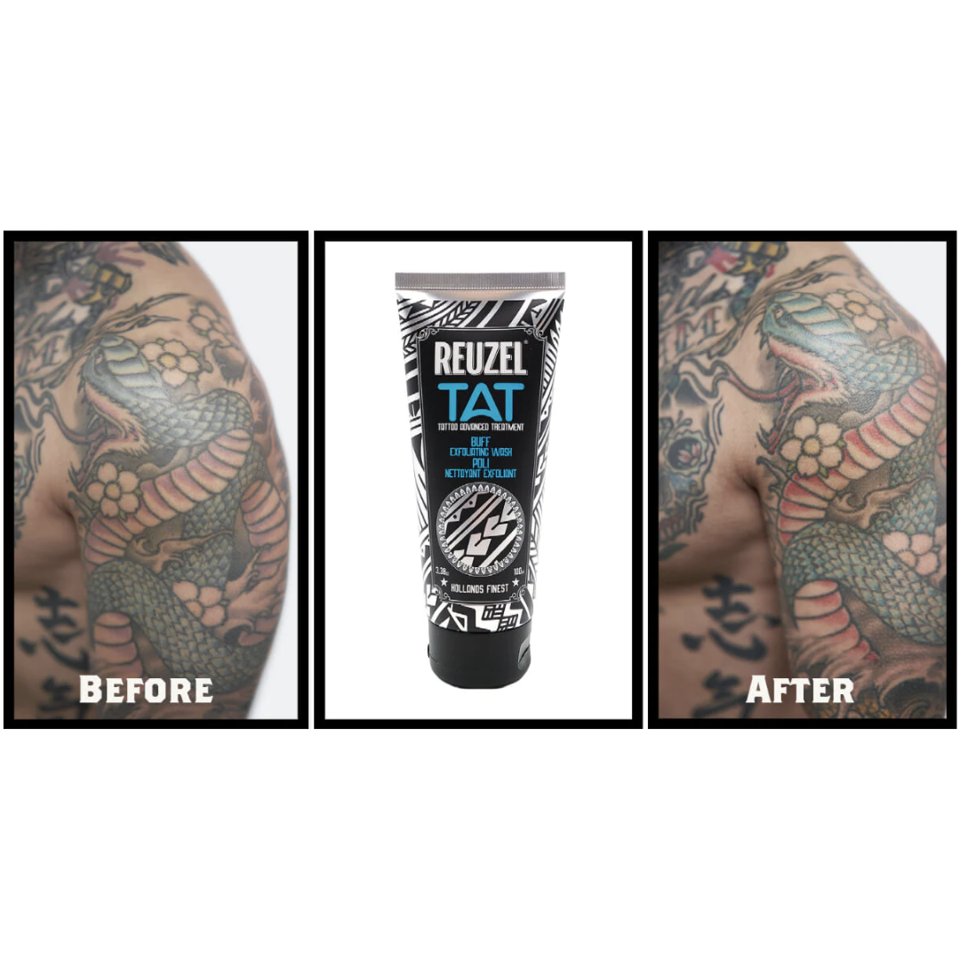 Buff Limpiador Exfoliante Reuzel 100ml - Línea para Tatuajes