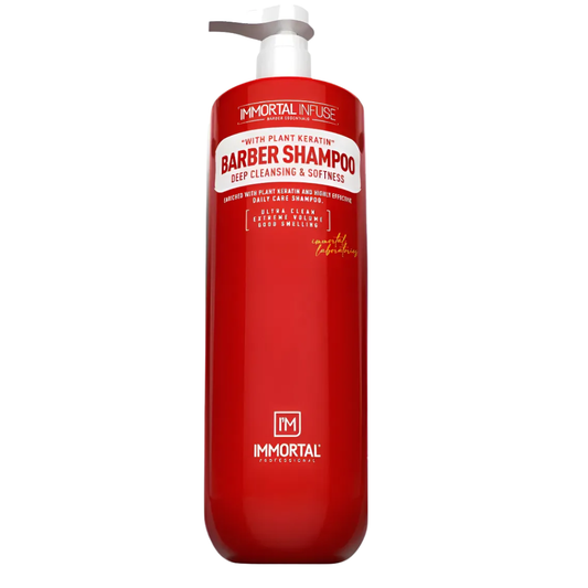 Immortal Infuse Barber Shampoo 1000ml, Deep Cleaning & Softness