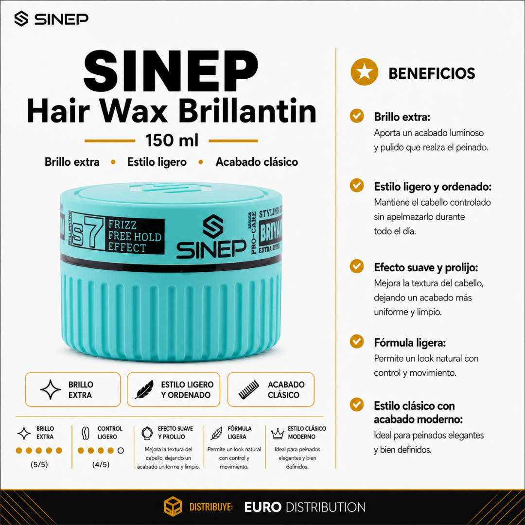 HAIR WAX S7 BRILLANTIN - SINEP 150ML