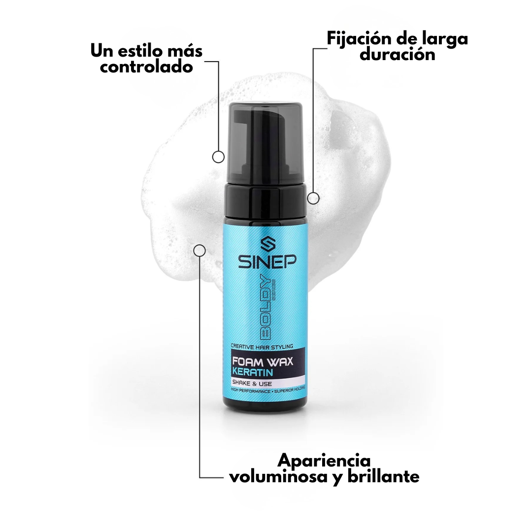 ESPUMA WAX KERATIN - SINEP 150ML