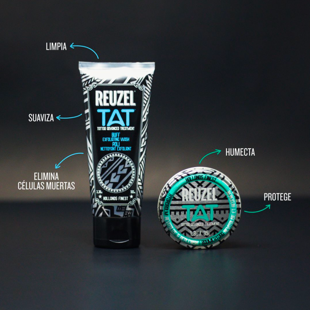 Pack Reuzel Tattoo Exfoliante Hidratante: Buff + Balsamo Tattoo