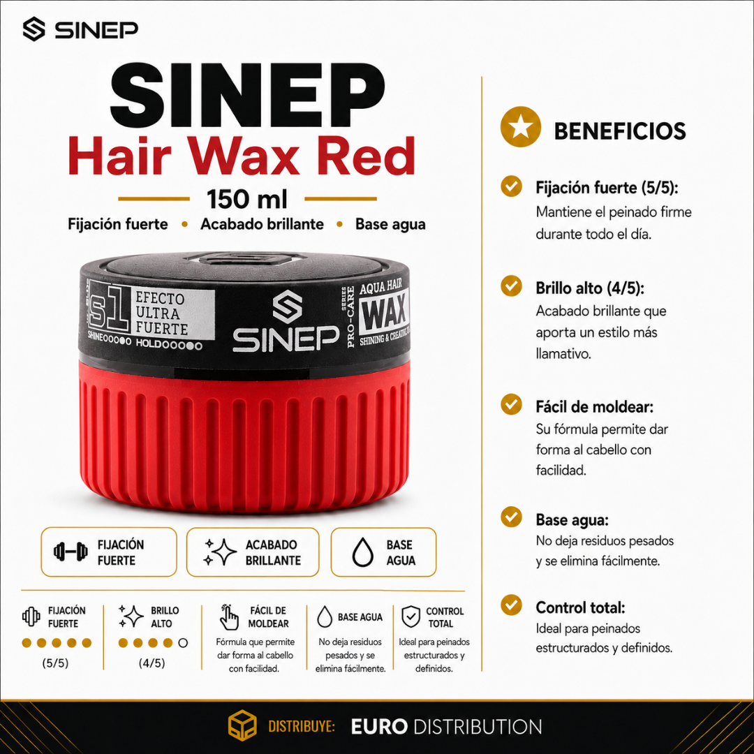 HAIR WAX S1 RED - SINEP 150ML