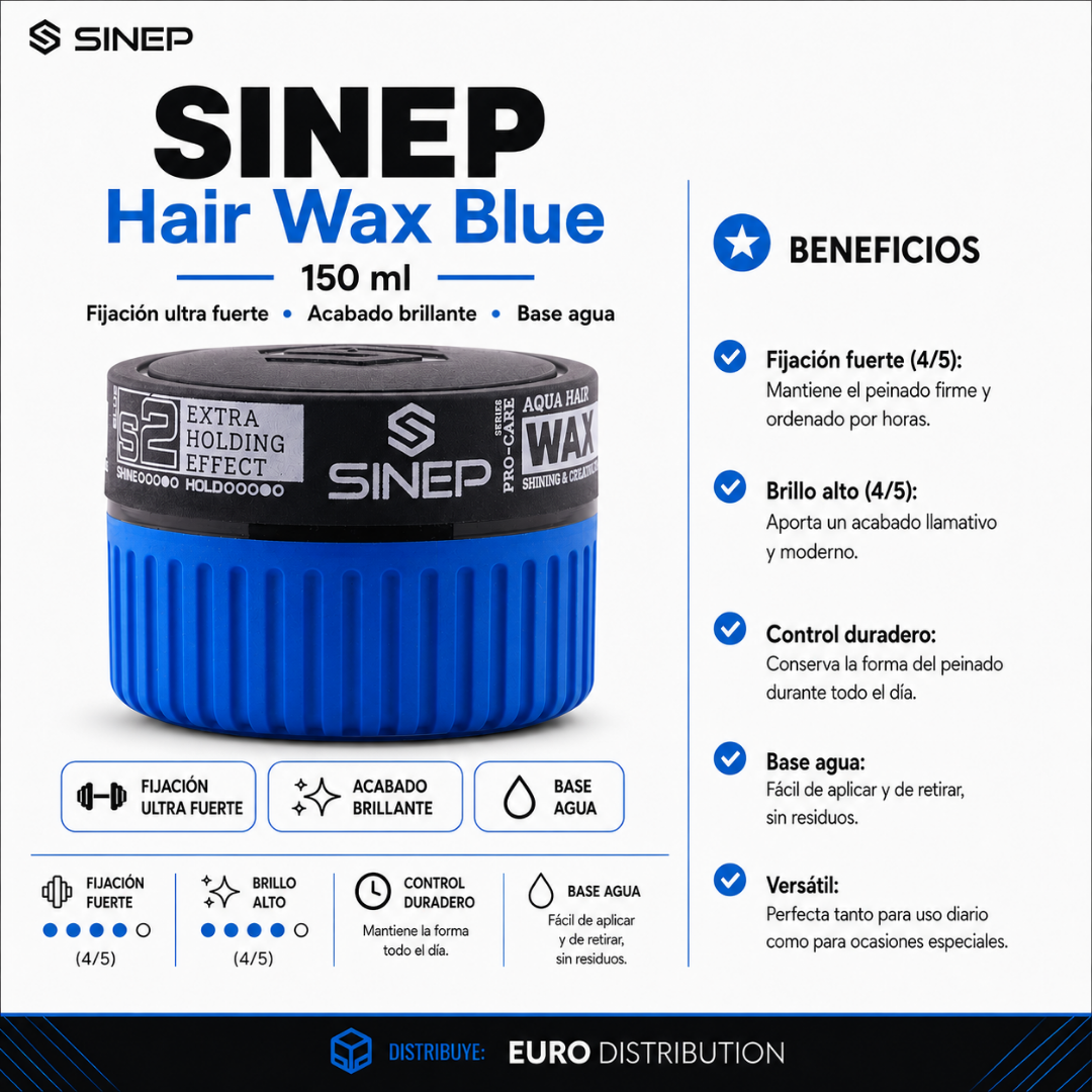 HAIR WAX S2 BLUE - SINEP 150ML